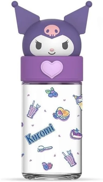 Netavantaj Kawaii Kuromi Silikon Cam Şişe ürün görseli 1