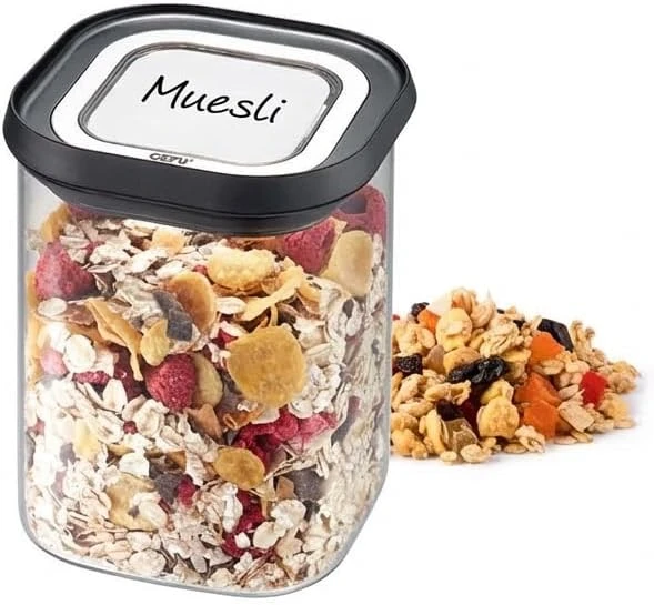 Gefu Pantry Saklama Kabı, 900 Ml, Hava Geçirmez Kapaklı Saklama Kabı, Gıda Saklama Kabı, Çok Yönlü Kullanılabilir ürün görseli 1