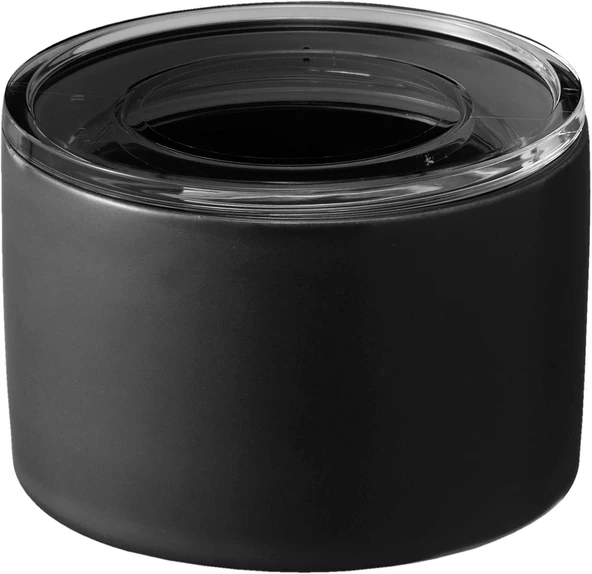 Yamazaki Seramik Yiyecek Saklama Egzersiz Aletleri/Canisters Hava Geçiren Kapaklı Seramik Kutu, Seramik, Siyah, Tek Boy ürün görseli 1