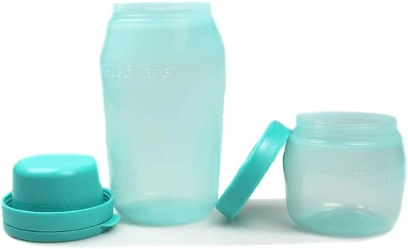Üniversal Kap Seti 825 Ml+325 Ml Turkuaz Saklama Kabı ürün görseli 1
