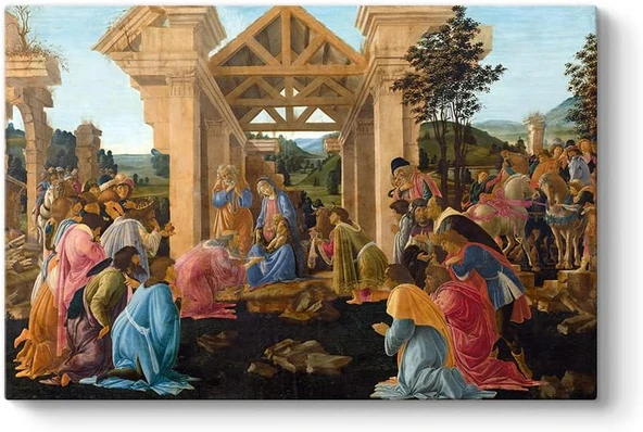 Sandro Botticelli - Adoration Tablosu - 75X50Cm ürün görseli 1