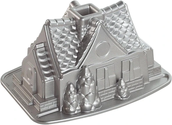 Nordic Ware Pişirme Kalıbı, Alüminyum Döküm, Gümüş, 13X25X19,1 Cm ürün görseli 1