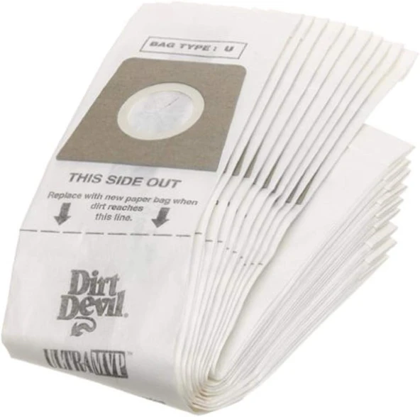Dirt Devil Tip U Vakum Torbaları (10'Lu Paket), 3920048001 ürün görseli 1