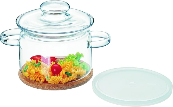 Simax Cam Tencere (Saklamak Için Kapak Nihale Hediyeli) Kapasite 2,00 Lt 170X125 Mm ürün görseli 1
