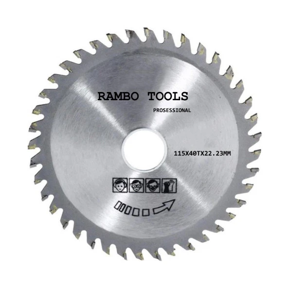 Rambo Taşlama Spiral Ahşap Kesme Sunta Testeresi 115 mm 40 Diş ürün görseli 1