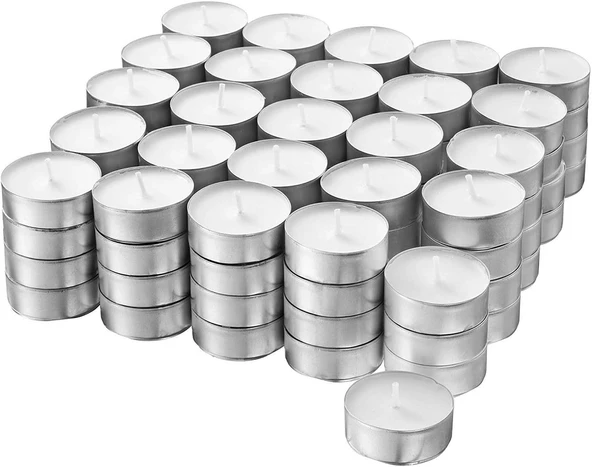 Glimma 100 X Tealight 100-Blanco (Paket-Beyaz) ürün görseli 1