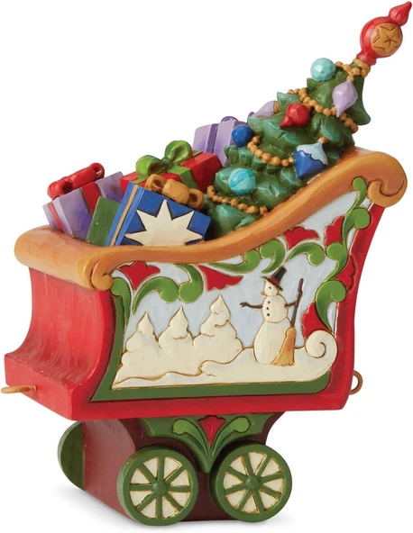 Enesco Jim Shore Heartwood Creek Noel Tren Kömür Araba Figürü, 13,7 Cm Yükseklik, Çok Renkli ürün görseli 1