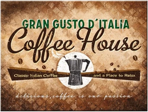 Nostalgic Coffee House Magnet ürün görseli 1