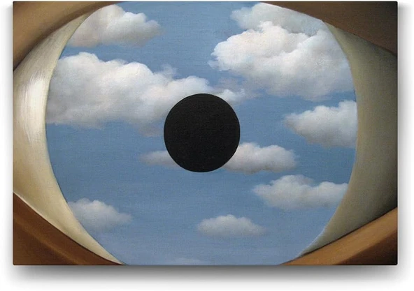Rene Magritte - The False Mirror Tablosu - 60X40Cm ürün görseli 1