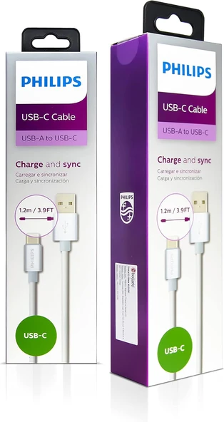 Usb - Usb C Kablosu, 1.2 Metre, Deri, Siyah (Dlc2528M) ürün görseli 1