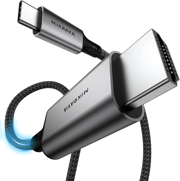 Usb C Kablo (8K@60Hz,4K@240Hz,2K@360Hz) Hdr Hdcp Type C To 2.1 [Thunderbolt 5/4/3, Dex Mode Uyumlu], 15/16/17 Pro, Pro/Air, S26 Ile (2 Metre) ürün görseli 1