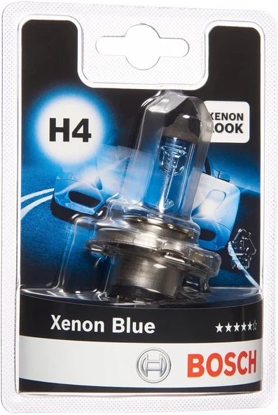 Ampul Xenon 12V H4 60/55 W P43T Tekli Jiletin Paket ürün görseli 1
