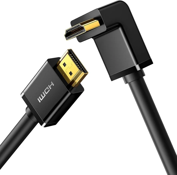 Ugreen 90 Derece Kablo, 2 Metre, Siyah ürün görseli 1