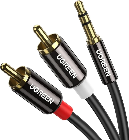 Ugreen Rca 3.5Mm Aux Ses Kablosu, 1 Metre ürün görseli 1