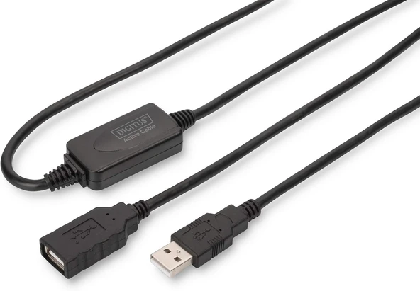 Digitus Da-73101 Usb 2.0 Yineleyici Kablo Usb Bir Erkek/Bir Dişi Uzunluk 15M ürün görseli 1