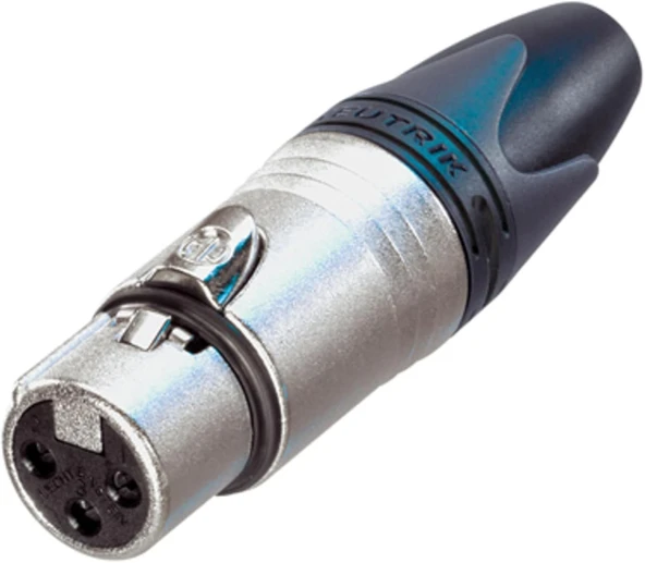 Neutrik Nc3Fxx Xlr Kaplin, Xx Serisi, Siyah, Tek Boy ürün görseli 1
