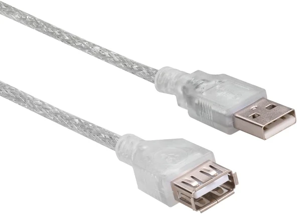 S-Link Sl-Af2005 Usb2.0 5M Şeffaf Uzatma Kablo ürün görseli 1
