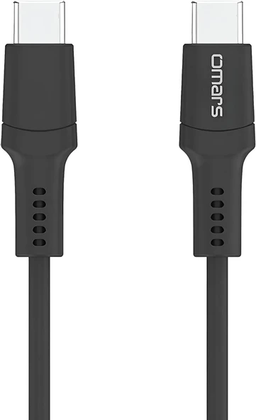 Omars 3A Hızlı Data Kablosu Siyah - Hızlı Şarj, Usb-If Sertifikalı, Dayanıklı Tasarım ürün görseli 1