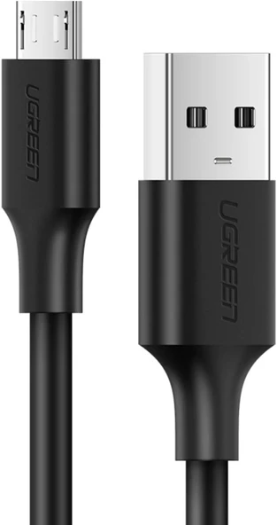Ugreen 2.0 A Usb-A & Micro Usb Data Kablosu, 1 Metre, Siyah, 60136 ürün görseli 1
