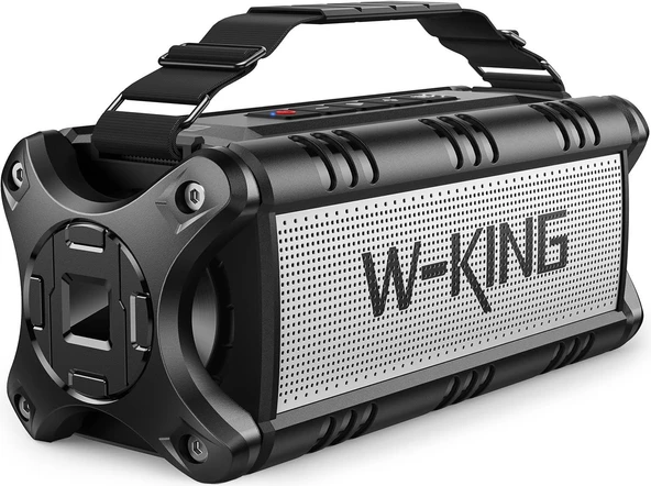 W-King 90W Hoparlör, Ipx6 Su Geçirmez Taşınabilir Hoparlör, 50W Derin Bas Yüksek Hoparlör, 40H Çalma Süresi/Stereo Eşleştirme/Tf Kart/Aux/Nfc ürün görseli 1