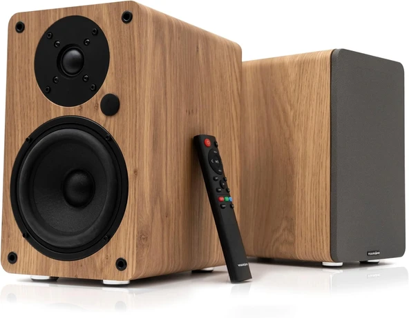 Vulkkano A5 Arc Aktif Hoparlör Kahverengi (Hdmi Arc,Rca Bluetooth,Optik,Usb,Sub Out) ürün görseli 1