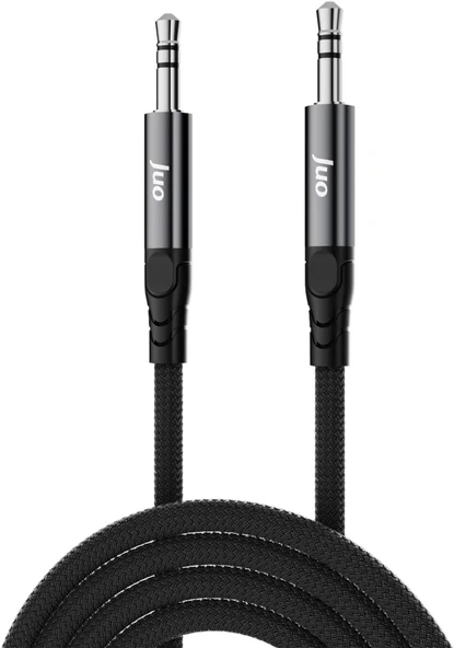 Juo Stereo 3.5Mm Trs Örgülü Aux Ses Kablosu 2 Metre ürün görseli 1