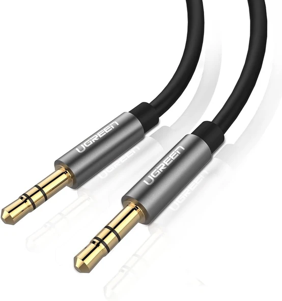 Ugreen Av119 3.5Mm Aux Ses Kablosu, 2 Metre, Siyah ürün görseli 1