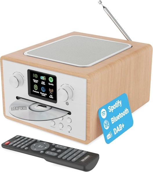 Majority Homerton-2 Radyo Bt Hoparlör Meşe (Wifi) ürün görseli 1