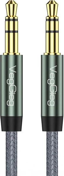 Veggieg 3.5Mm Trs Hi-Fi Örgülü Aux Ses Kablosu 3 Metre ürün görseli 1