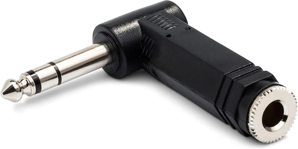 Hosa 1/4 Inç Trs (F) - 1/4 Inç Trs (M) Sağ Açılı Çevirici (Gpp-273) ürün görseli 1