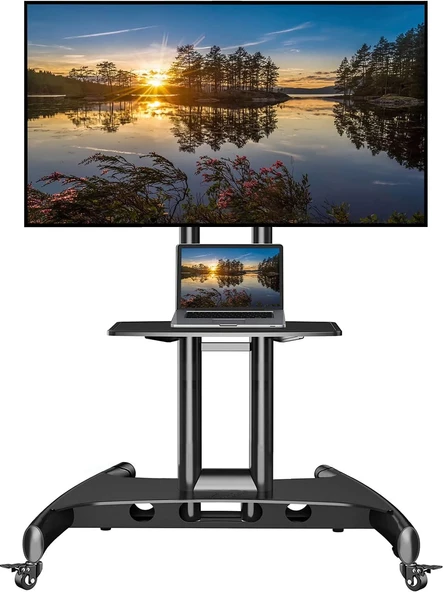 North Bayou Nb Ava1500-60-1P Lcd Led Plazma Düz Panel Ekranlar Için 32-75 Inch Tuv Tekerlekli Profosyonel Tv Sehpası ürün görseli 1