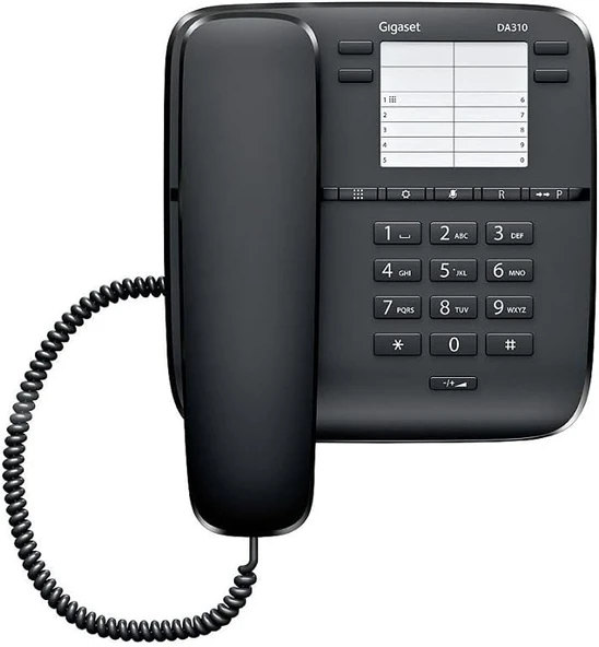 Gigaset Da310 Siyah Da310 Siyah Kablolu Telefon Siyah ürün görseli 1