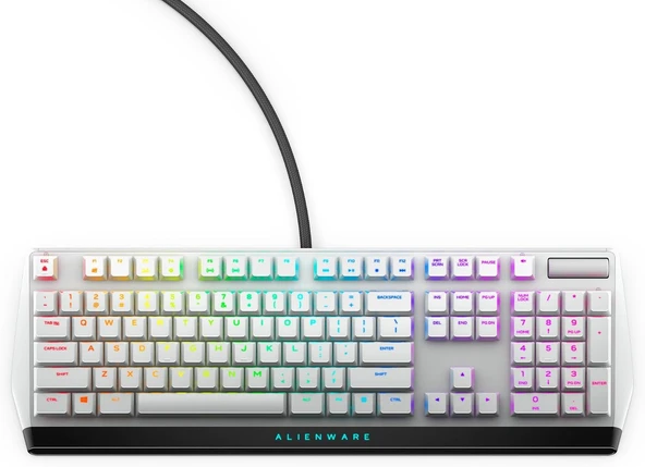 Yeni Düşük Profilli Rgb Oyun Klavyesi Aw510K Işık, Anahtar Başına Alienfx Rgb Aydınlatma, Medya Kontrolleri Usb Geçişi, Cherry Mx Düşük Profilli Kırmızı Anahtarlar, Ay Işığı ürün görseli 1
