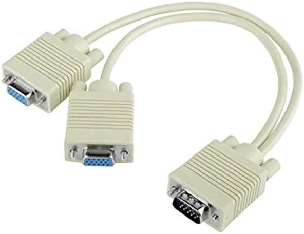 S-Link Slx-Vga152 Vga To 2 Vga Çoklayıcı Kablosu, Beyaz ürün görseli 1