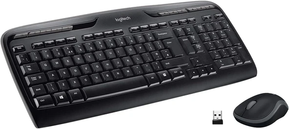 Combo Mk330 – Klavye Farenizde (2,4Ghz, Usb, Qwerty Düzeni (Gb)) Siyah ürün görseli 1