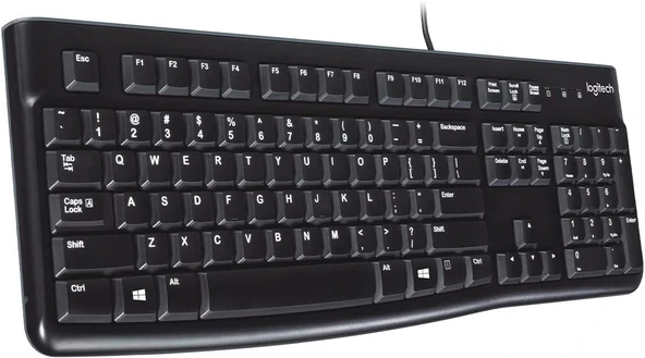 K120 Usb Kablolu Klavye, Sayısal Tuş Takımına Sahip, Sıvı Dökülmelerine Dayanıklı, Türkçe Q Klavye, Siyah ürün görseli 1