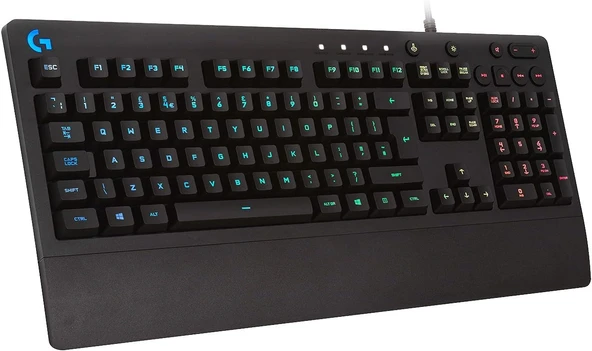 G G213 Rgb Kablolu Klavyesi, Lightsync Teknolojisi, Sıvı Dökülmesine Dayanıklı, Özel Medya Denetimleri, Türkçe Q Klavye, Siyah ürün görseli 1