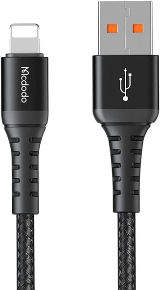 Mcdodo Ca-2261 İphone Hızlı Data-Şarj Kablo 3A 1Mt - Siyah ürün görseli 1