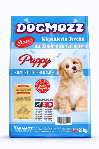 DogMozz Kuzulu Yavru Köpek Maması 3 Kg ürün görseli 1