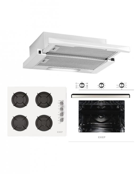 Exep Life Beyaz 3 Lü Ankastre Set (E4e-Eo320-Ef240) ürün görseli 1