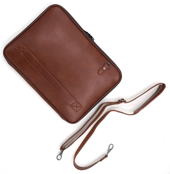 13 İnç Fermuarlı Askılı Organizer Çanta – Su Geçirmez 1. Sınıf Suni Deri, Evrak & Düzenleyici (34×26×2 Cm) ürün görseli 1
