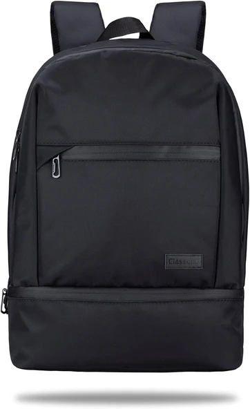 Classone Bp-It900 Benevento 15,6"Su Geçirmez Kumaş,Su Geçirmez Fermuar, Laptop,Notebook Sırt Çantası-Siyah ürün görseli 1