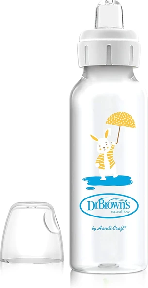 Dr. Brown'S 8 Oz/250 Ml Pp Dar Ağız + Sippy Biberon Bardak, Tavşan, Tekli Paket ürün görseli 1
