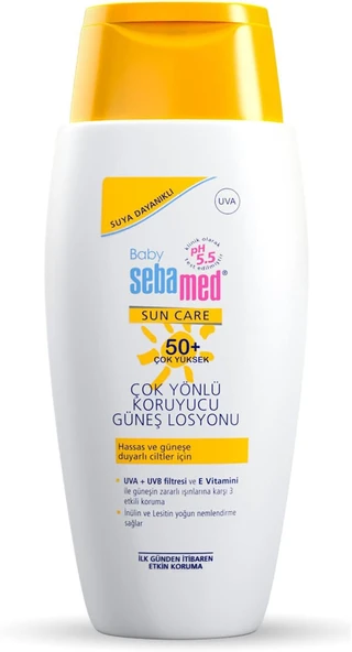 Baby Spf 50+ Uva - Uvb Filtresi E Vitamini Etkili Çok Yönlü Çocuk Güneş Losyonu 150 Ml ürün görseli 1