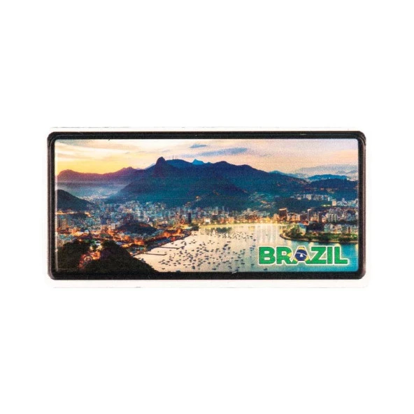 Brezilya Temalı Plaka Magnet ürün görseli 1