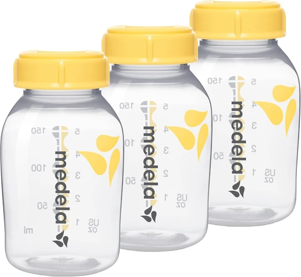 Medela 3'Lü Anne Sütü Saklama Şişe Seti - Bpa İçermez - 3 X 150 Ml ürün görseli 1
