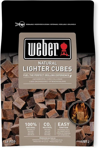 Weber 17612 - Cubetti Accendifuoco 48 Pastiglie Sul Marrone ürün görseli 1