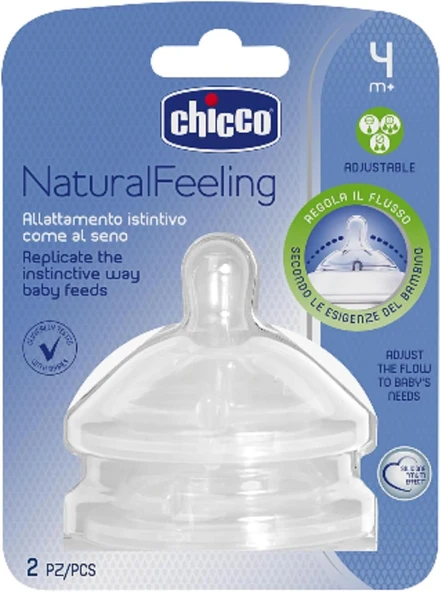 Naturalfeeling Akış Ayarlı Biberon Emziği (4 Ay+, 2'Li) ürün görseli 1