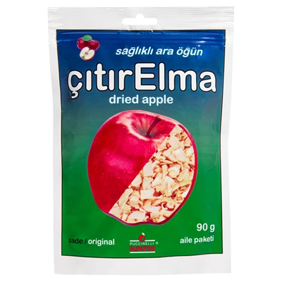 Puccinelli Çıtır Elma 90 G - Katkısız Kurutulmuş Elma Dilimleri 8'li Avantaj Paketi ürün görseli 1