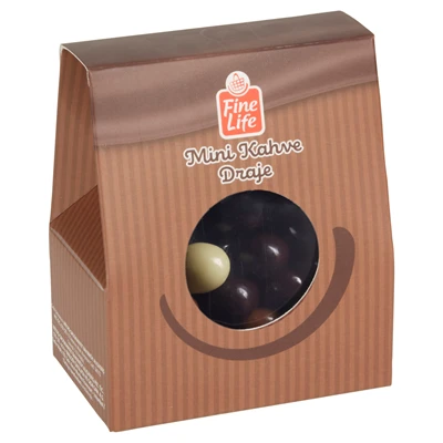 Fine Life Mini Kahve Draje Çikolata 100 G - Sütlü, Bitter, Beyaz Çikolata Kaplı 8'li Avantaj Paketi ürün görseli 1